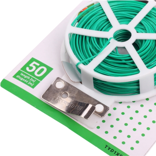 BRA-TYD1X50 Drut ogrodniczy z obcinaczem - 50m