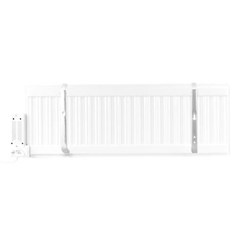 13Polski ogrzewacz elektryczny olejowy ELPE 400 Watt 30x90 cm widok z tyłu z uchwytami do montażu ściennego