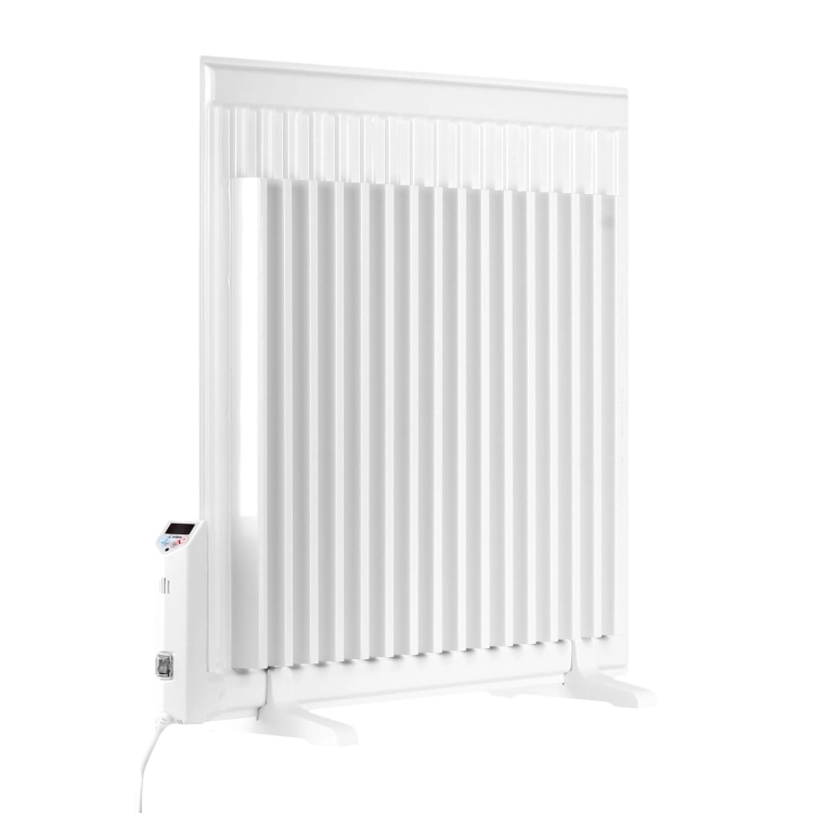 Polski grzejnik elektryczny olejowy ELPE 1500 Watt 66x78 cm widok tył z perspektywy